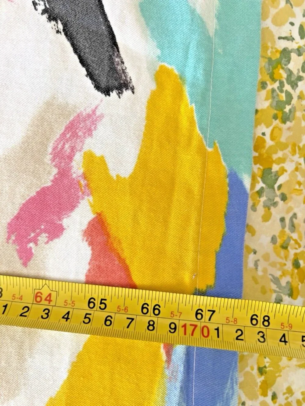 KATE SPADE Shower Curtain PAINTBALL Colorful Floral Artsy 67